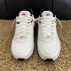 Nike Air Max LTD 3 White and Red Athletic Shoes